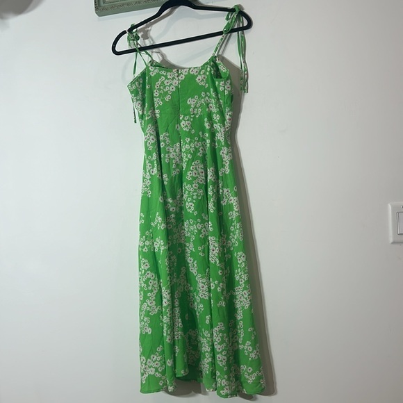 Love Harmony Green Floral Maxi Dress Womens Size Small lime green new w tag - Picture 10 of 12